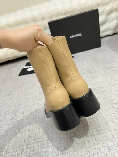 Chanel Lambskin Boots Style 0296