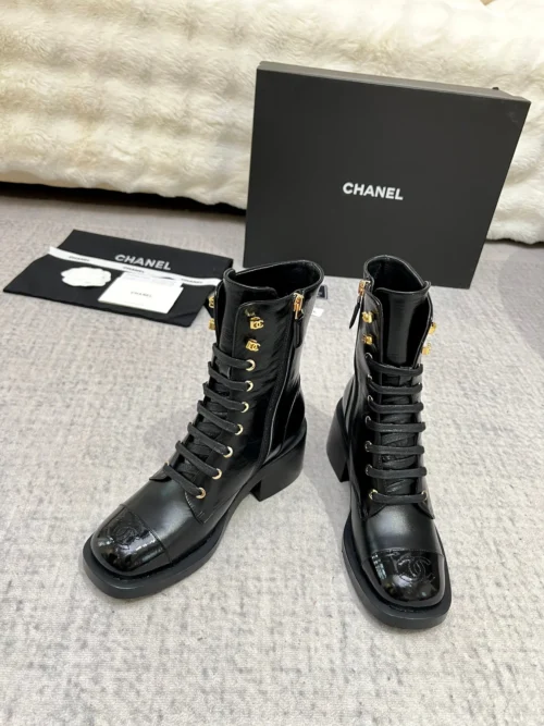 Chanel Lambskin Boots Style 0297