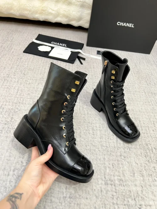 Chanel Lambskin Boots Style 0297