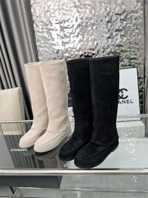 Chanel Off White Boots Style 0302