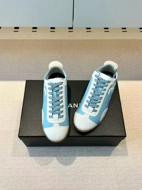 Chanel Black White Sneakers