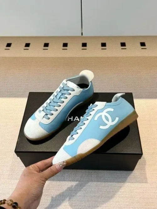 Chanel Black White Sneakers