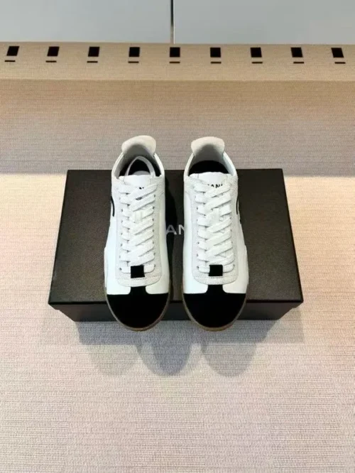 Chanel Black White Sneakers Style 0334