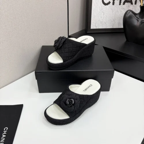 Chanel Lambskin Slides
