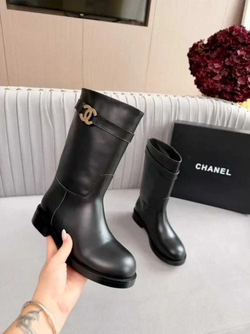Chanel Calfskin Riding Boots