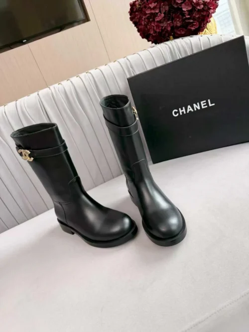 Chanel Calfskin Riding Boots