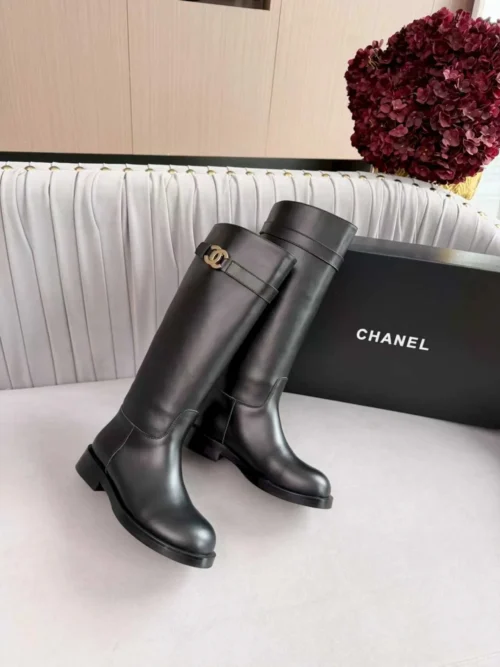 Chanel Calfskin Riding Boots Style 0743