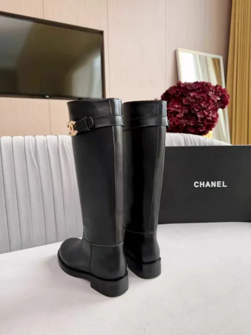 Chanel Calfskin Riding Boots Style 0743