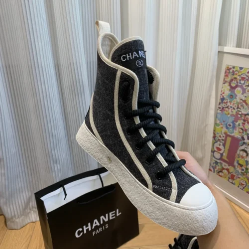 Chanel Canvas Boots Style 0761