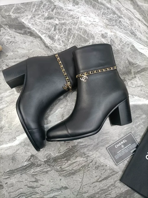 Chanel Lambskin Boots Style 0773