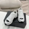 Chanel Black White Calfskin Sneakers Style 0781