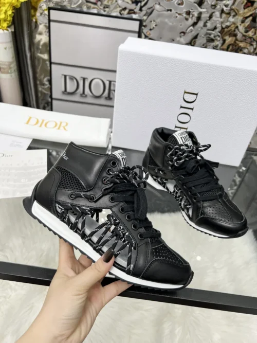 Dior Black Leather Sneakers