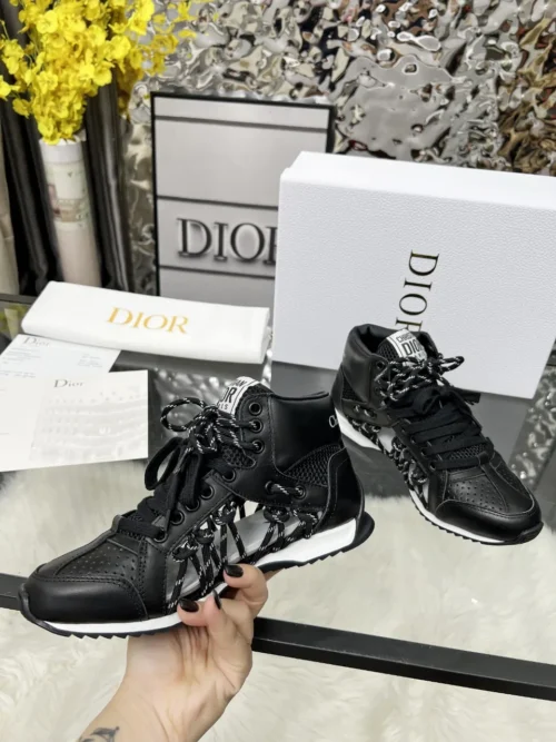 Dior Black Leather Sneakers