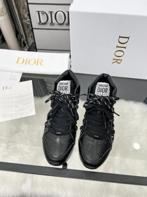 Dior Black Leather Sneakers