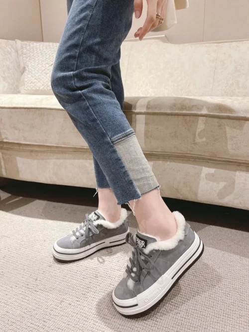 Dior Brown Leather Sneakers Style 0238