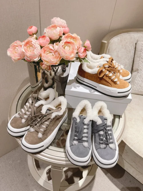 Dior Brown Leather Sneakers