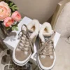 Dior Brown Leather Sneakers