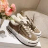 Dior Brown Leather Sneakers