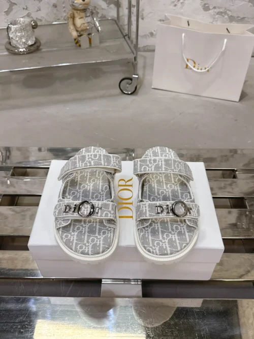 Dior Dioract Black Lambskin Slides