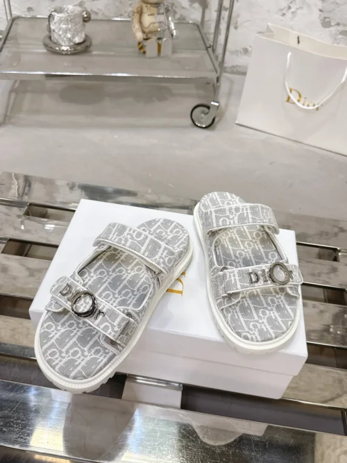 Dior Dioract Black Lambskin Slides
