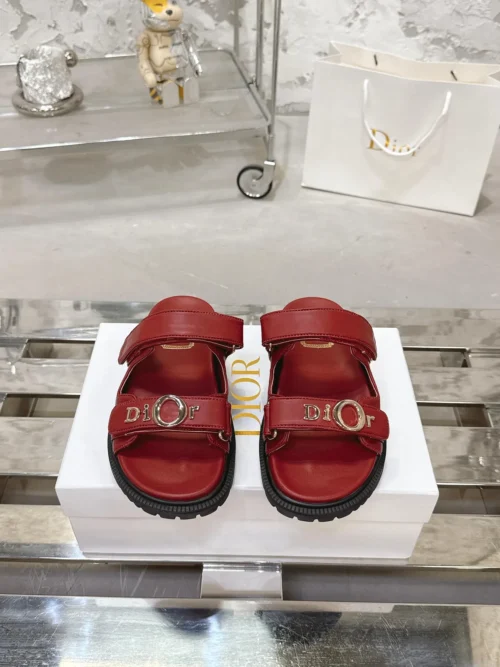 Dior Dioract Black Lambskin Slides Style 0285