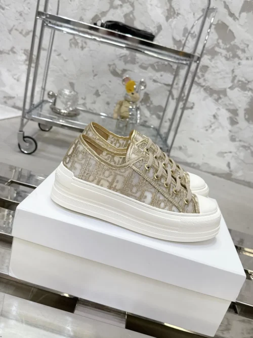 Dior Walk'n'Dior Black Mesh Chunky Sneakers Style 0288