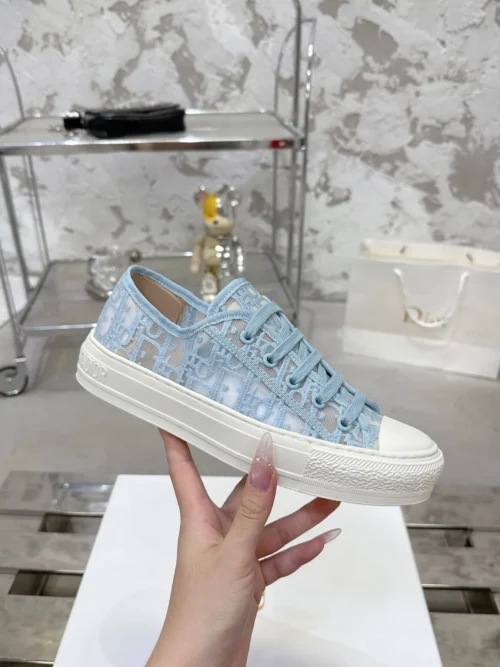 Dior Walk'n'Dior Black Mesh Chunky Sneakers Style 0291