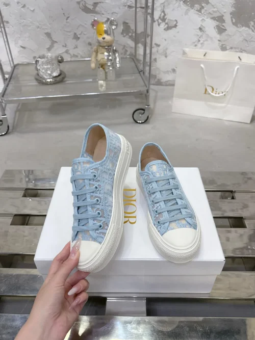 Dior Walk'n'Dior Black Mesh Chunky Sneakers Style 0291