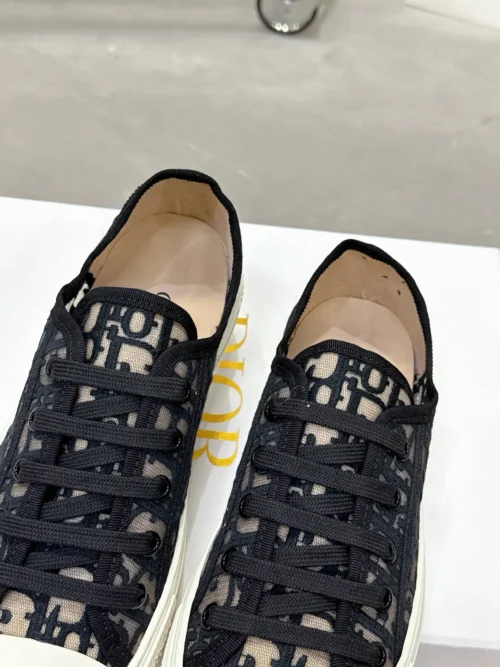 Dior Walk'n'Dior Black Mesh Chunky Sneakers Style 0292
