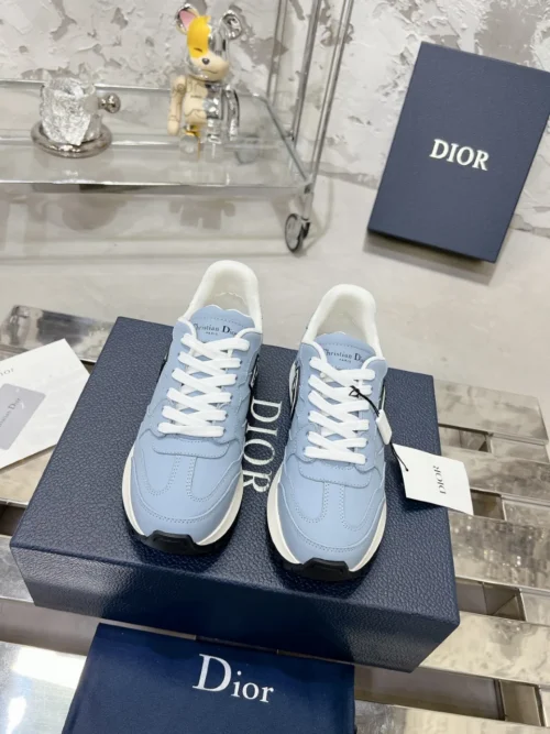 Dior White Leather Sneakers Style 0302