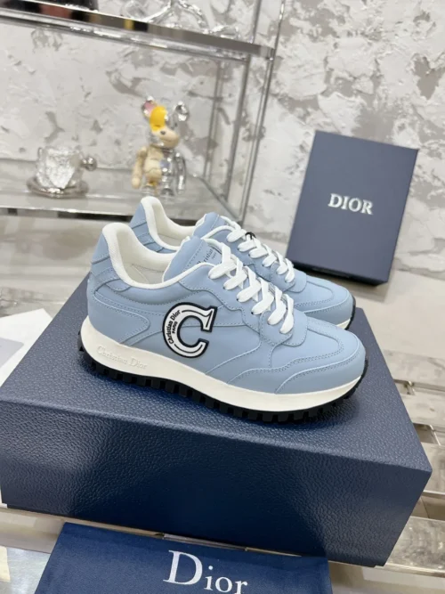 Dior White Leather Sneakers Style 0302