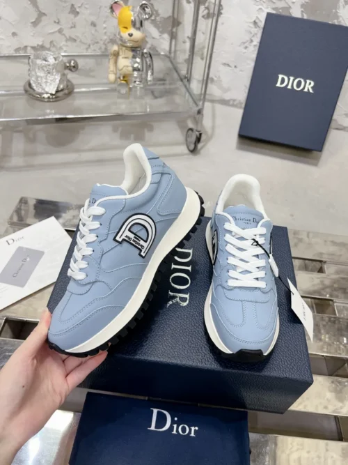Dior White Leather Sneakers Style 0302