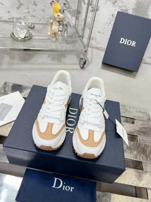 Dior White Leather Sneakers