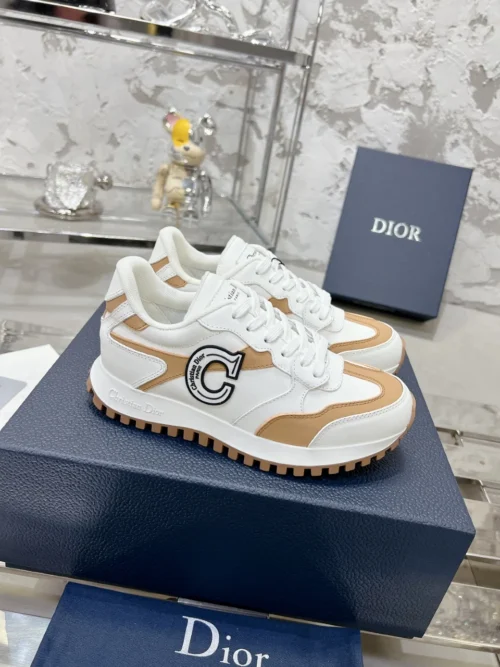 Dior White Leather Sneakers