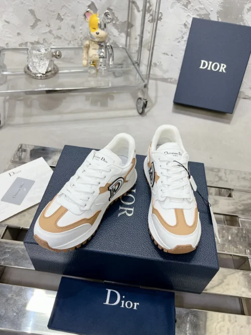 Dior White Leather Sneakers