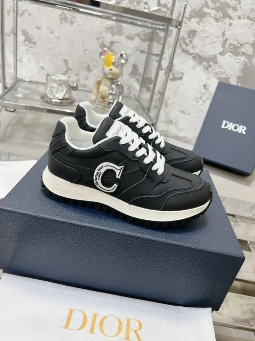 Dior White Leather Sneakers Style 0304