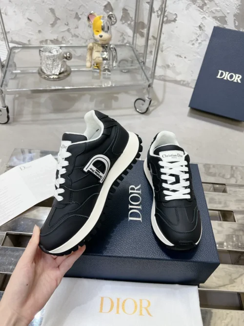 Dior White Leather Sneakers Style 0304