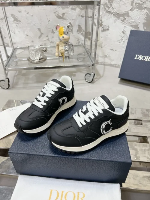 Dior White Leather Sneakers Style 0304