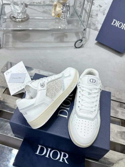 Dior B27 White Leather Sneakers Style 0310