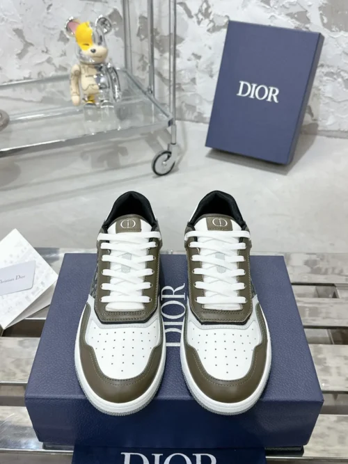 Dior B27 White Leather Sneakers Style 0313
