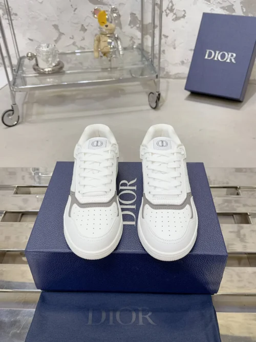 Dior B27 White Leather Sneakers Style 0336