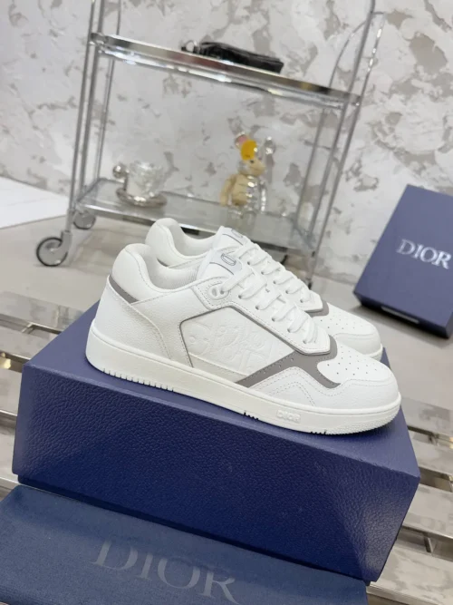 Dior B27 White Leather Sneakers Style 0336