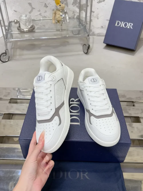 Dior B27 White Leather Sneakers Style 0336