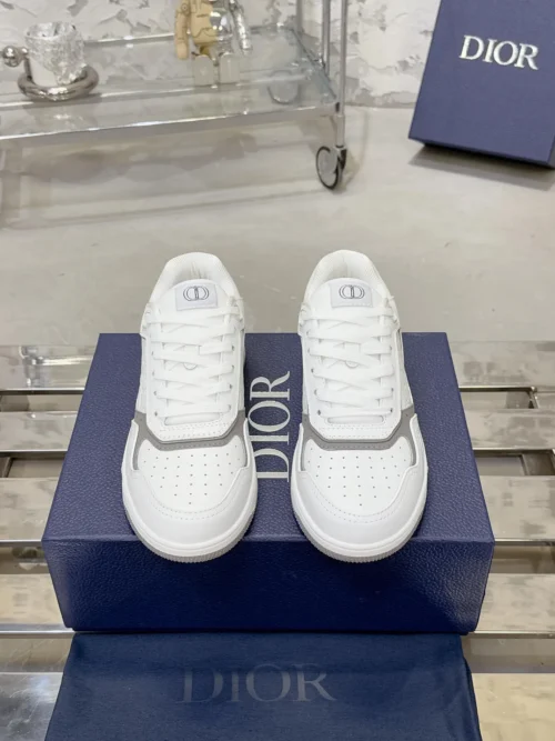 Dior B27 White Leather Sneakers Style 0337
