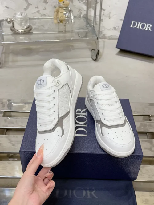 Dior B27 White Leather Sneakers Style 0337
