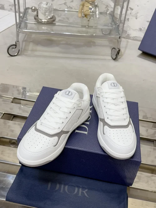 Dior B27 White Leather Sneakers Style 0337