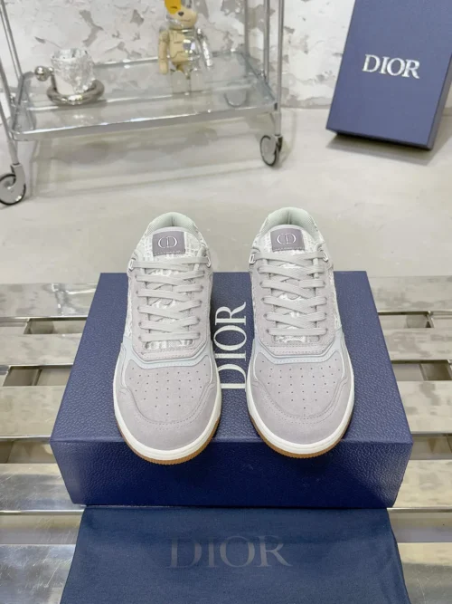 Dior B27 White Leather Sneakers Style 0338