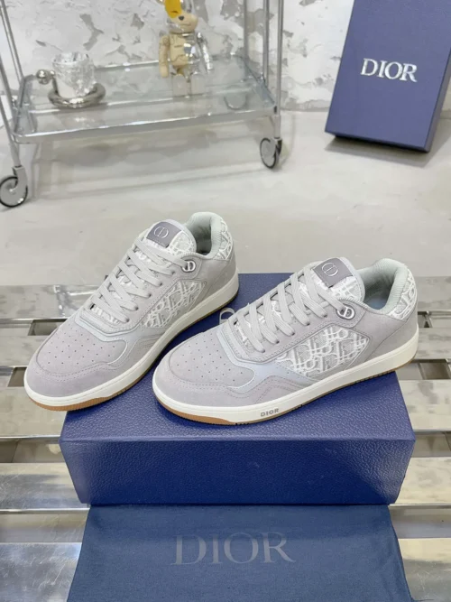 Dior B27 White Leather Sneakers Style 0338