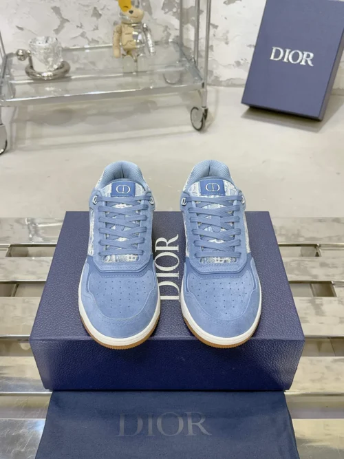 Dior B27 White Leather Sneakers Style 0339