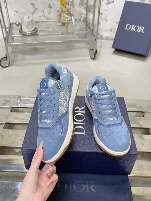 Dior B27 White Leather Sneakers Style 0339
